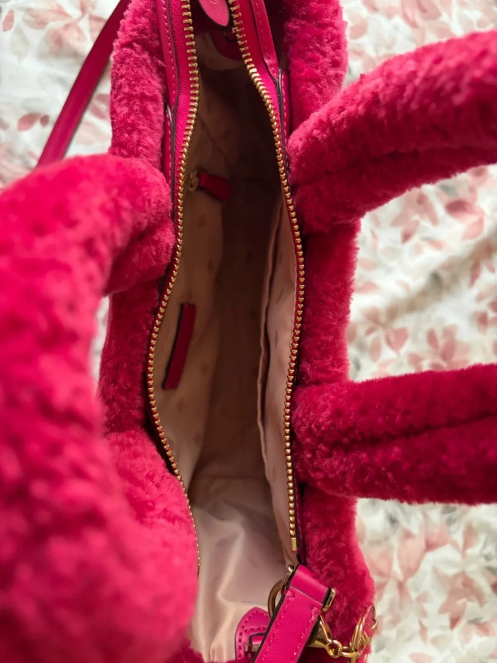 kate spade Plush Mini Tote in Raspberry Pink - Picture 7 of 7